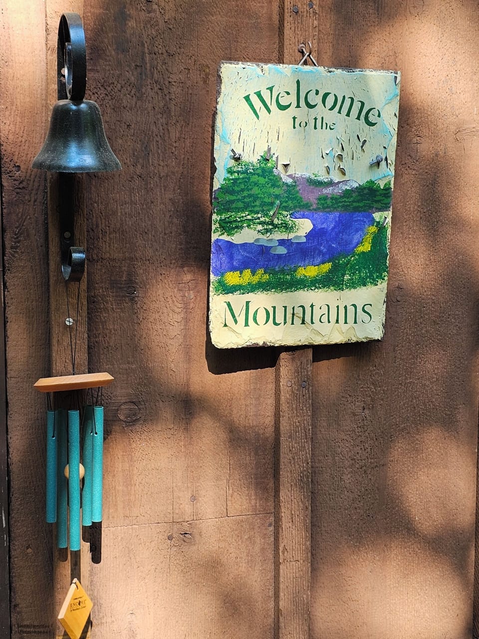 Front Door welcome sign