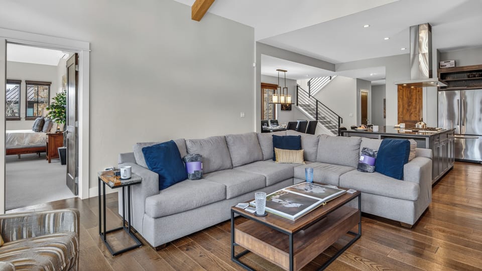 Great Room, Main Level - Sofa seating with coffee table