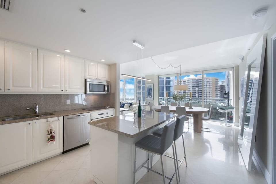 Open to dining area