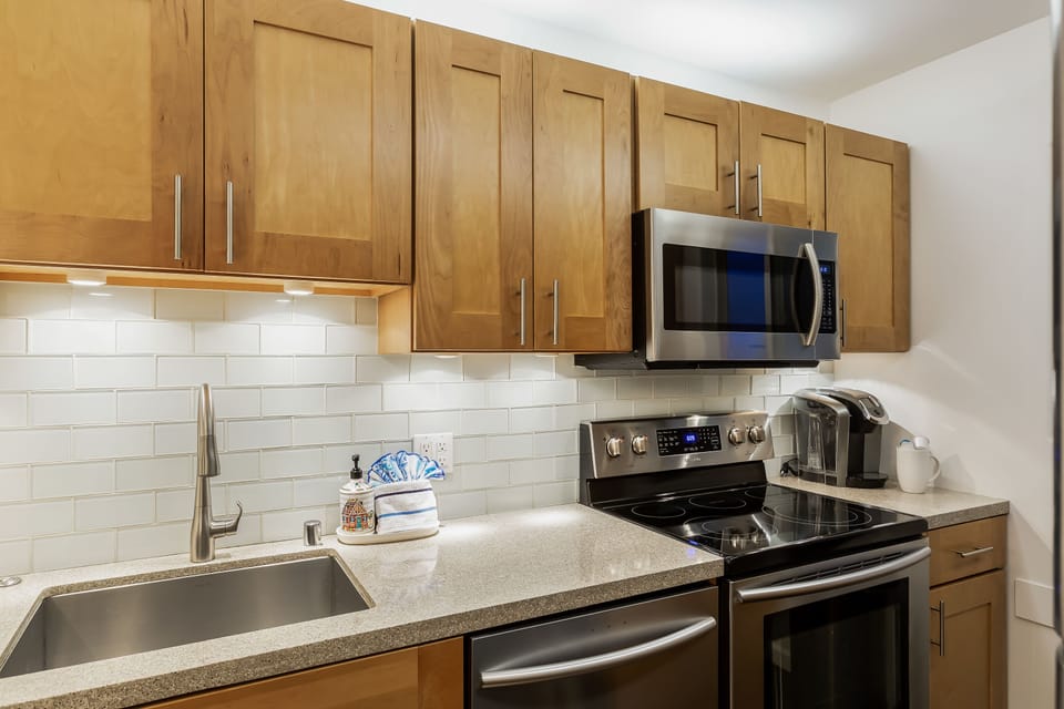Full Kitchen stocked with everything you need for your stay