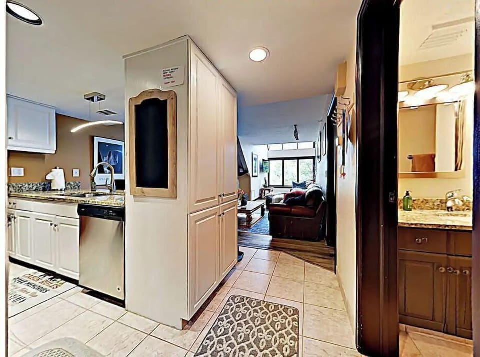 view from entrance into unit