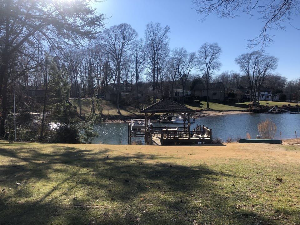 Large dock and covered gazebo