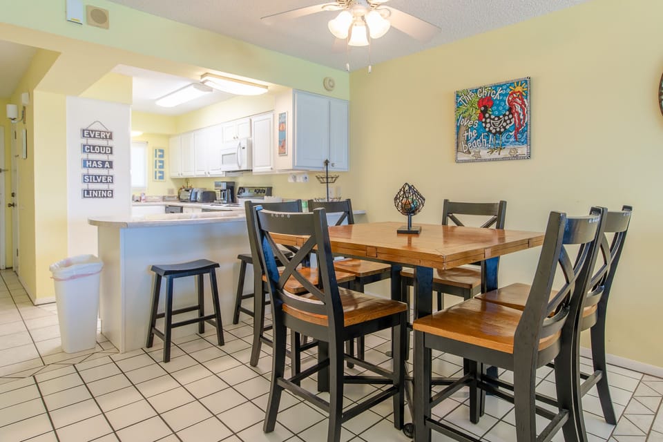 Dining table.