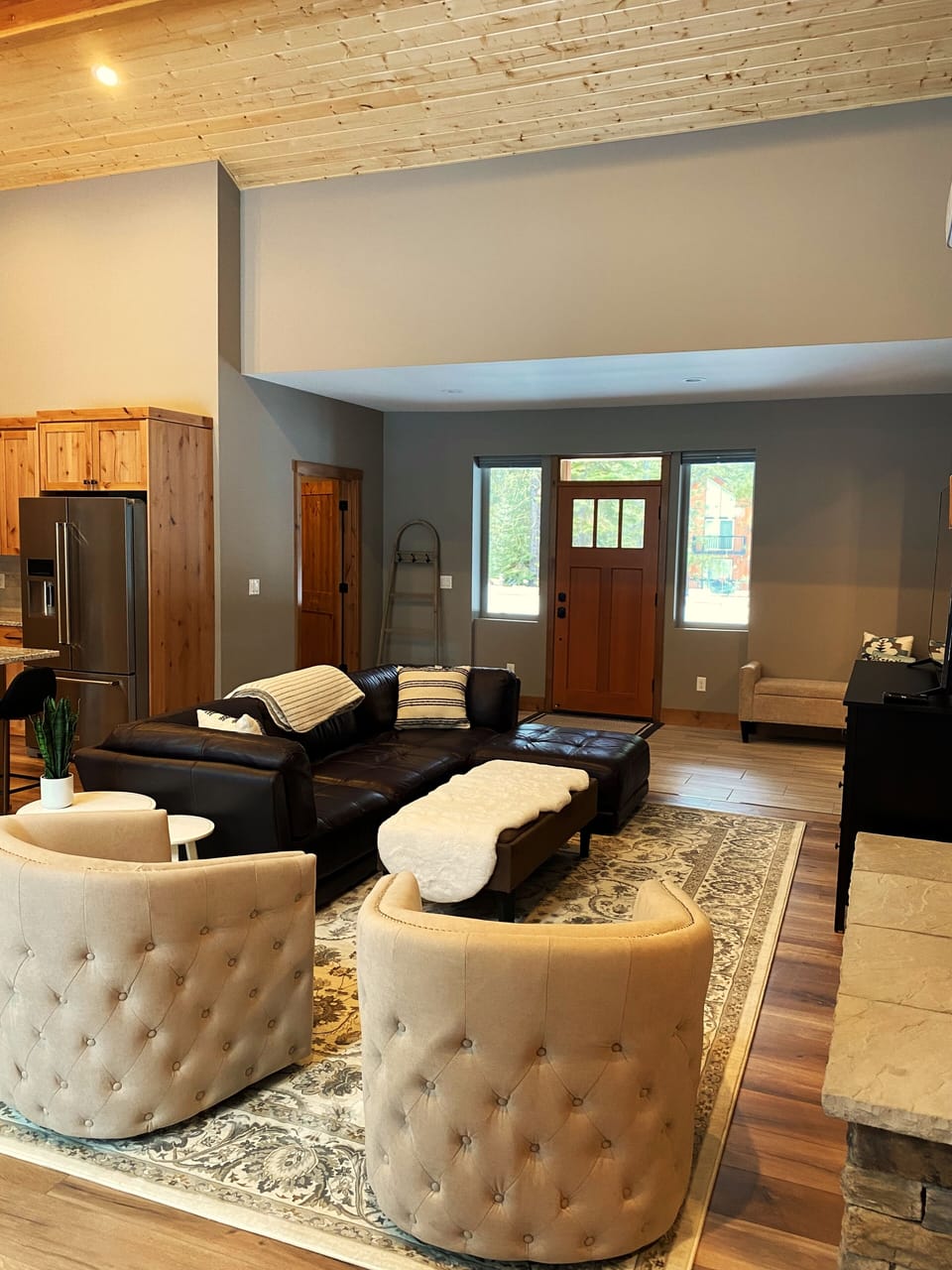 Living and front door