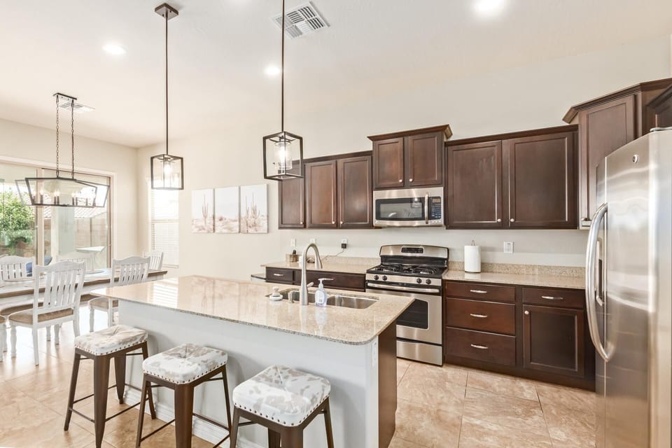 Large kitchen island