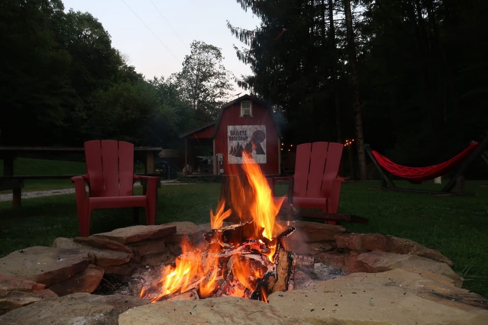 Backyard & Fire pit
