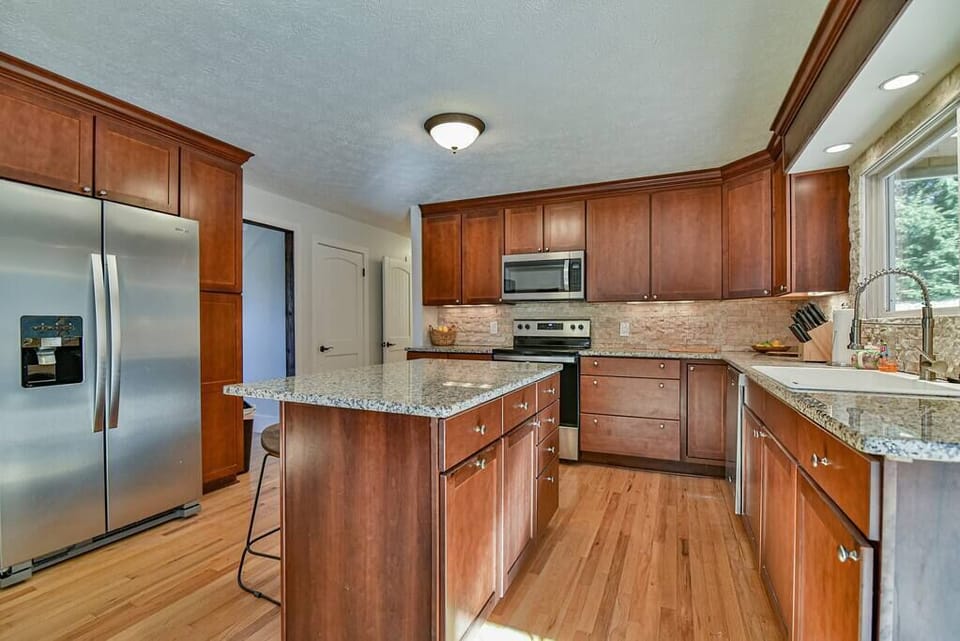Large, open kitchen