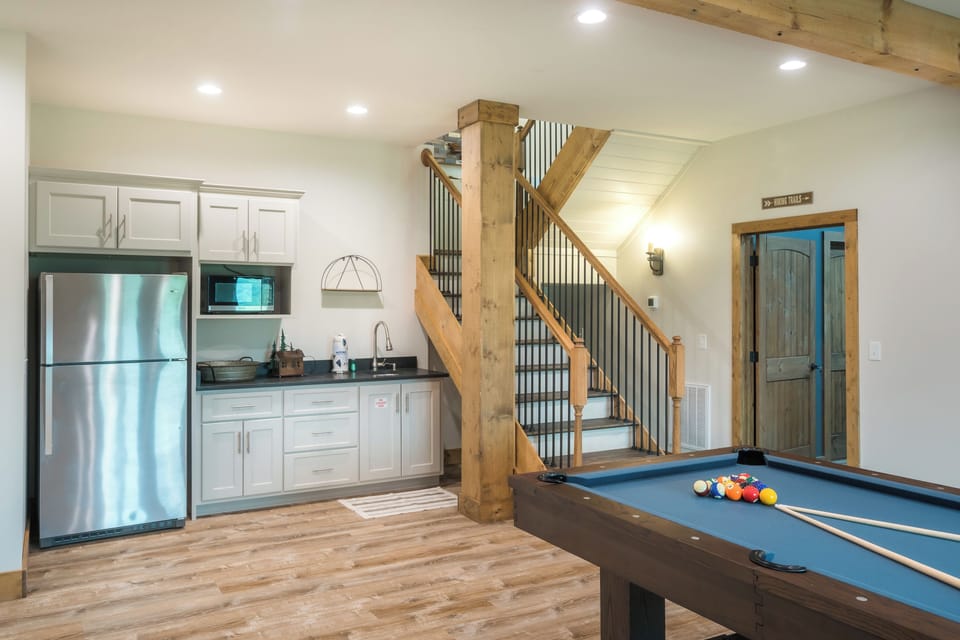 Kitchenette and Pool Table