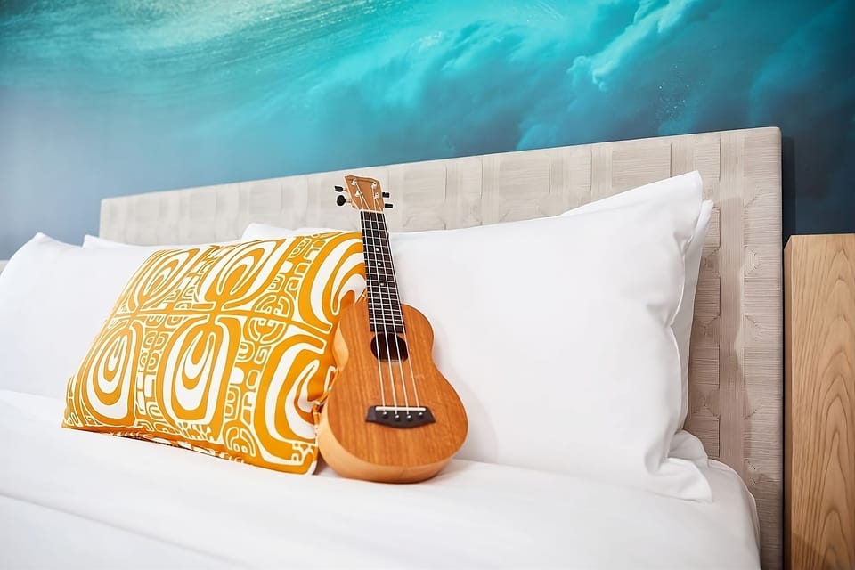 Strum a few chords and drift into vacation mode.