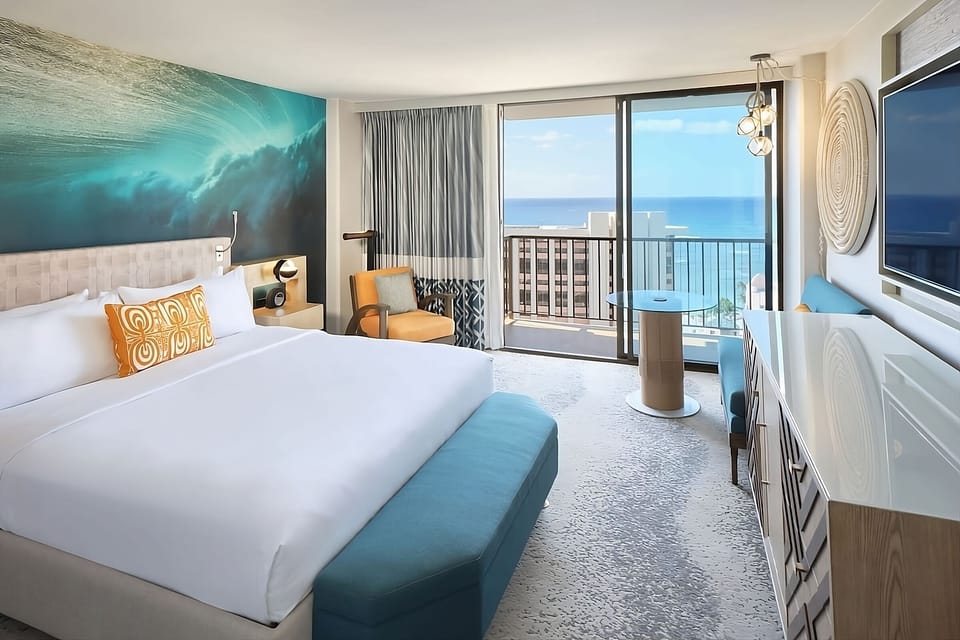 Wake up to ocean views and step onto your balcony.