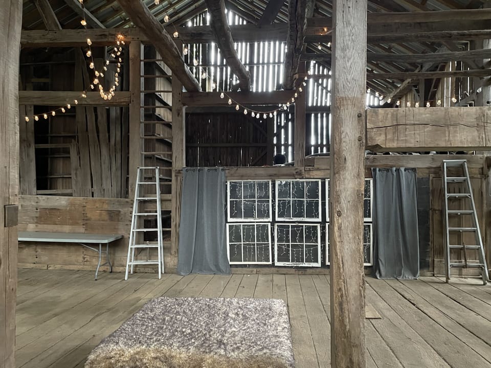 Twinkle lights, no heat or a/c or running water.  