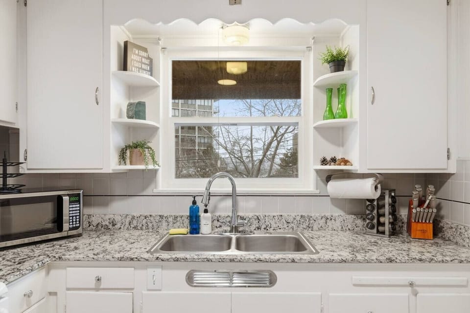 Fully stocked kitchen