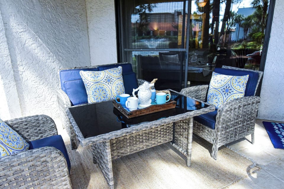 Access to your private oversized tile patio from the main bedroom and great room