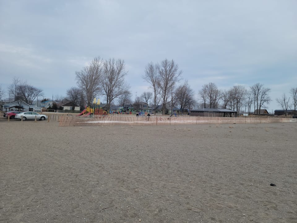 nearby beach area
