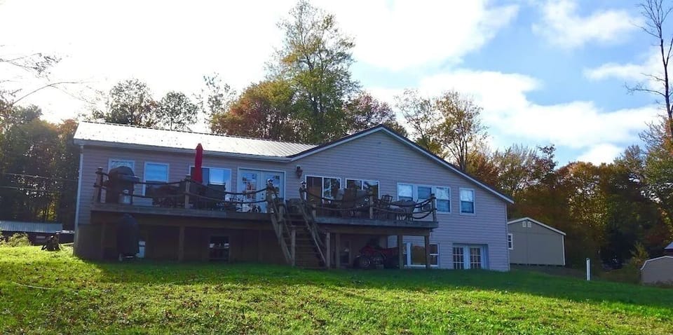 Lake side of house
