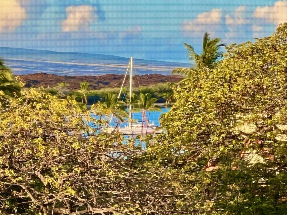 PEEK-A-BOO A-BAY VIEW FROM KITCHEN (yes, it's a little bit telephoto...)