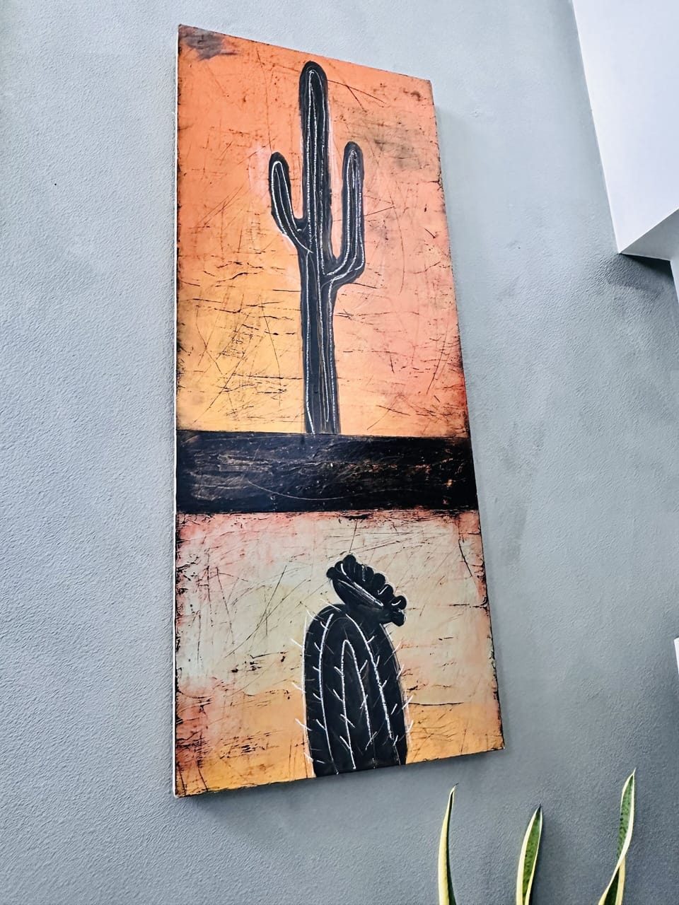 Original and custom curated art throughout home.
