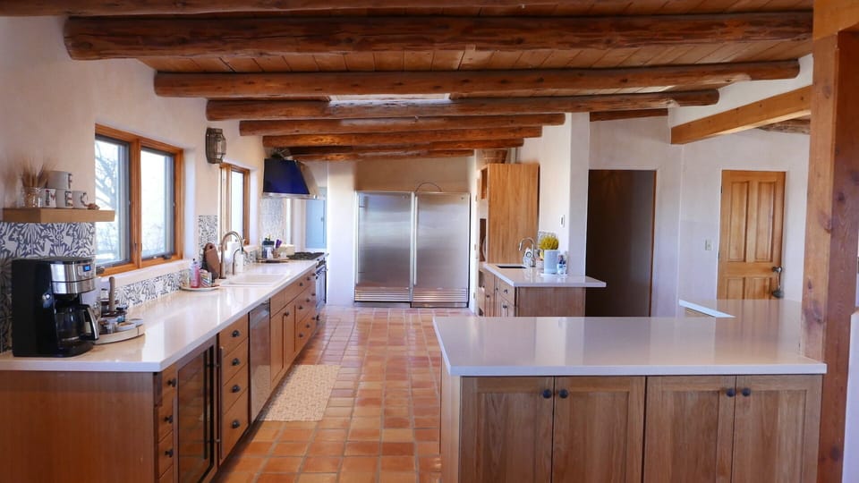 AMPLE counter space for elaborate food prep.