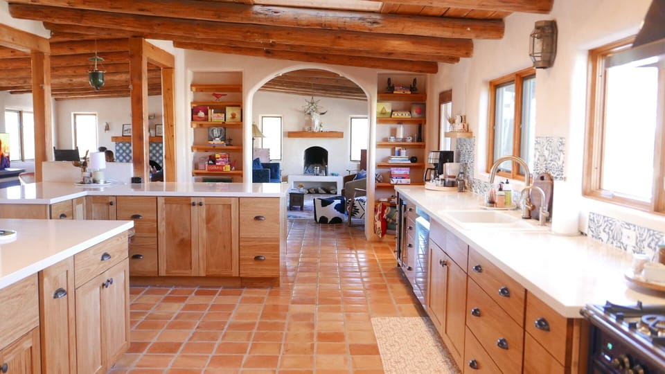 KITCHEN: HEATED FLOORS. Full stocked gourmet Chef's kitchen, all BRAND NEW.