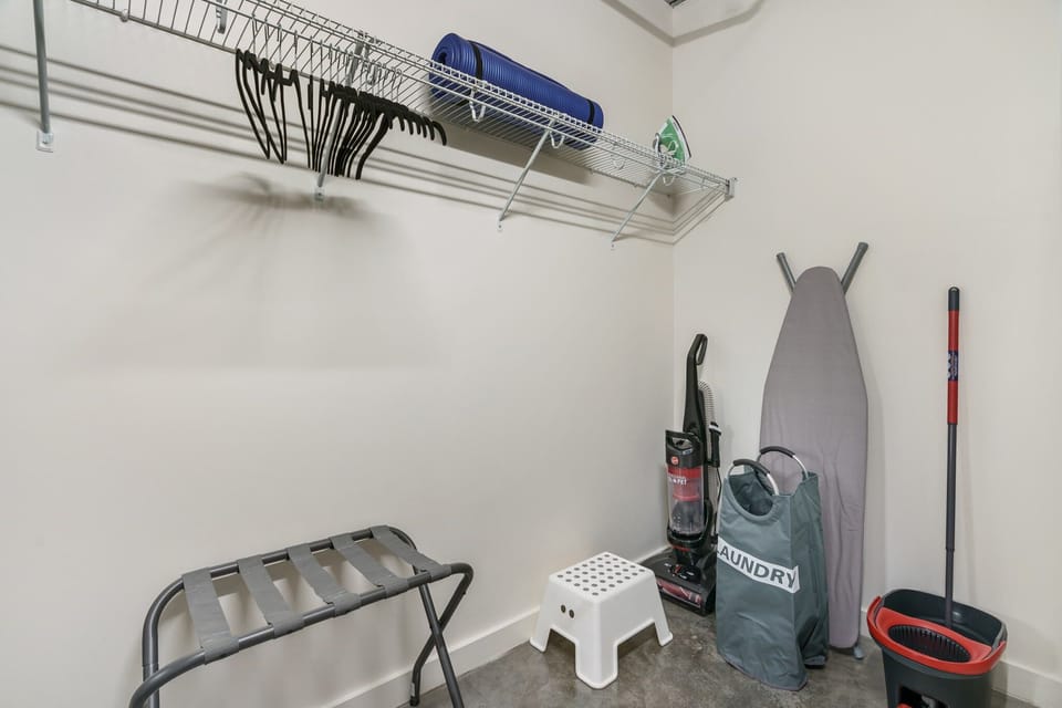 Organize your belongings with ease in the roomy walk-in closet.