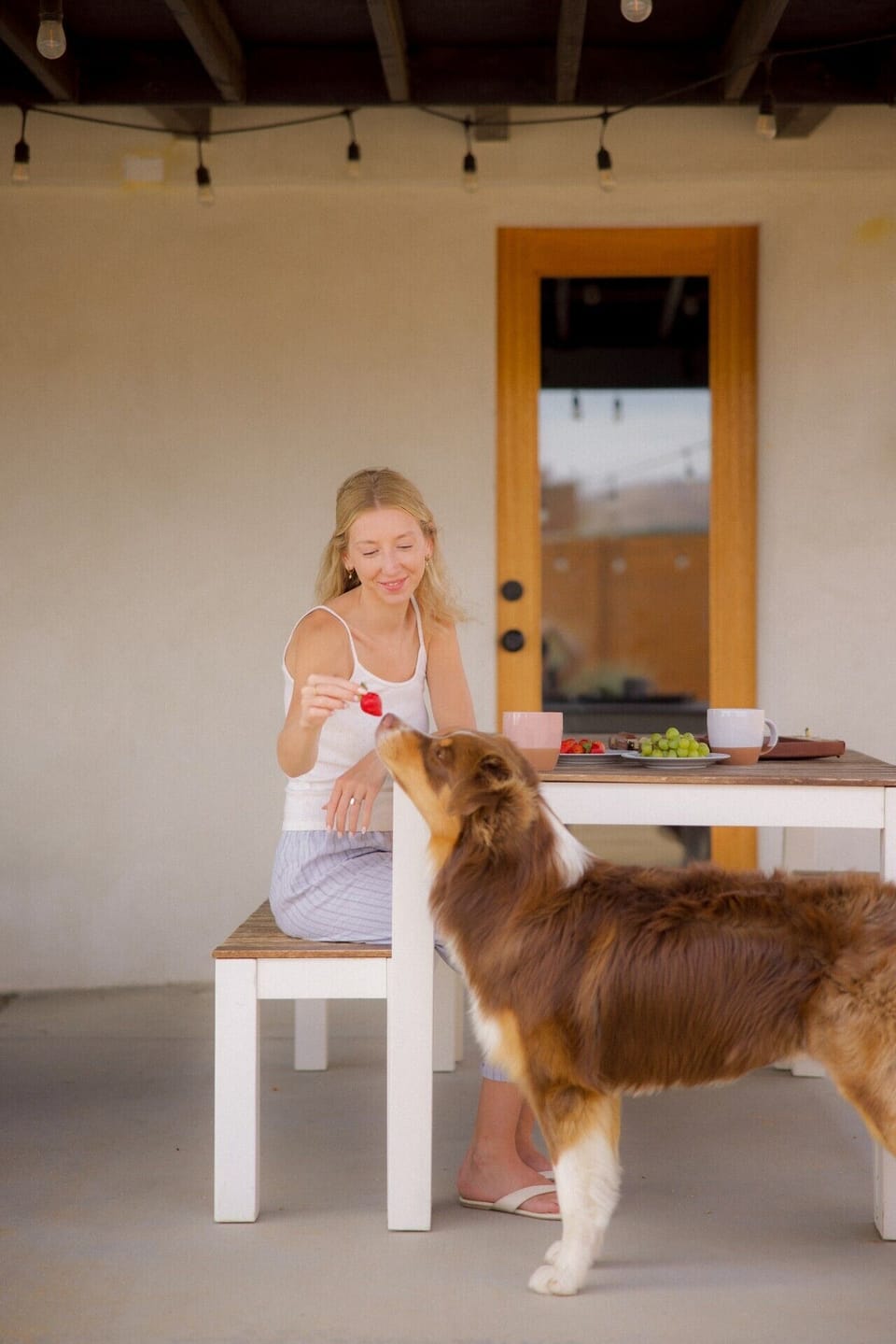 Eat outside and enjoy the JT weather w/ our outdoor dining table