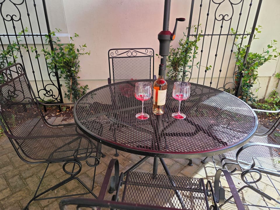 Quiet courtyard in rear.  Time to relax. 
