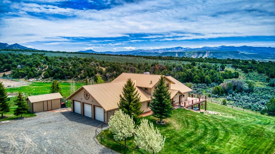 Gorgeous landscape and peaceful surroundings at this 5300 square foot home.