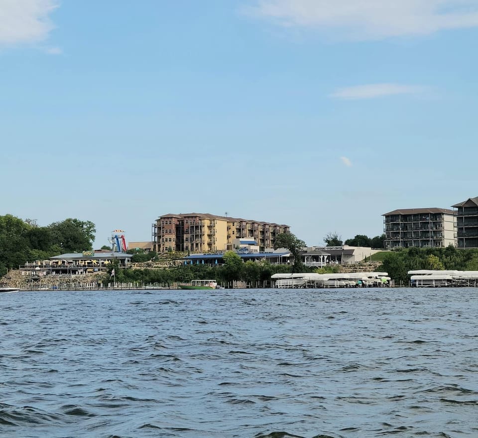 A view of Bridges Bay from the water