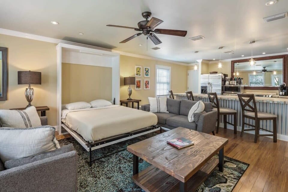 Living Area with Queen-Sized Pullout Bed