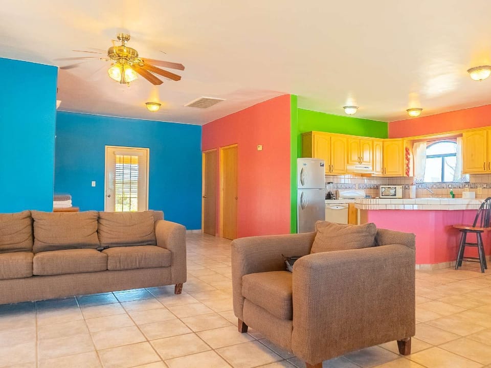San Felipe El Dorado Ranch Casa Oso 2 - living room and kitchen