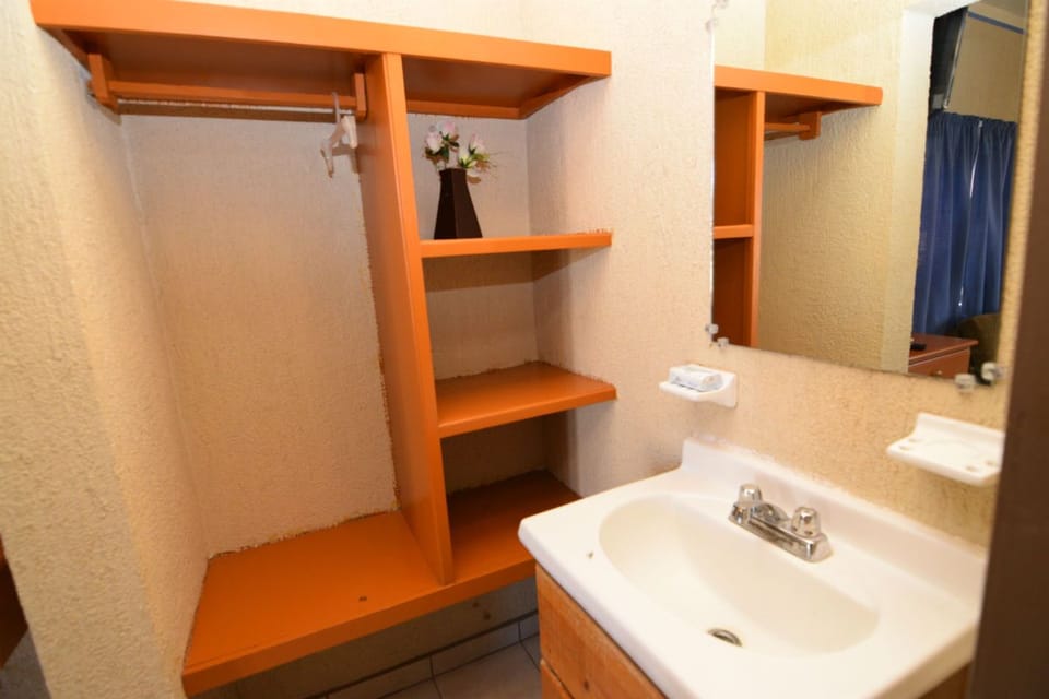 Downtown San Felipe Vacation Rental Studio 1 - Sink and mirror