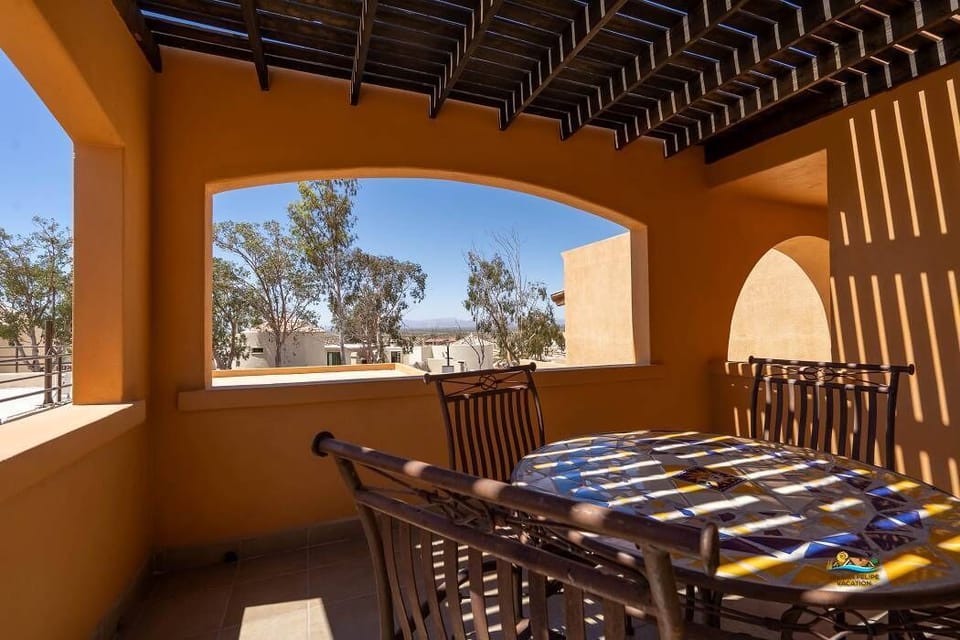 Gather around the outdoor table at this La Hacienda vacation rental in San Felipe BC — perfect for card games, group meals, or just kicking back in the Baja sun.