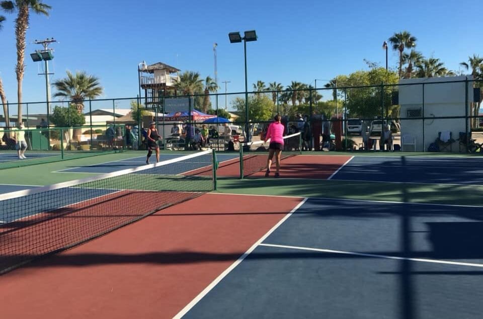 Or morning Pickle-ball with the locals