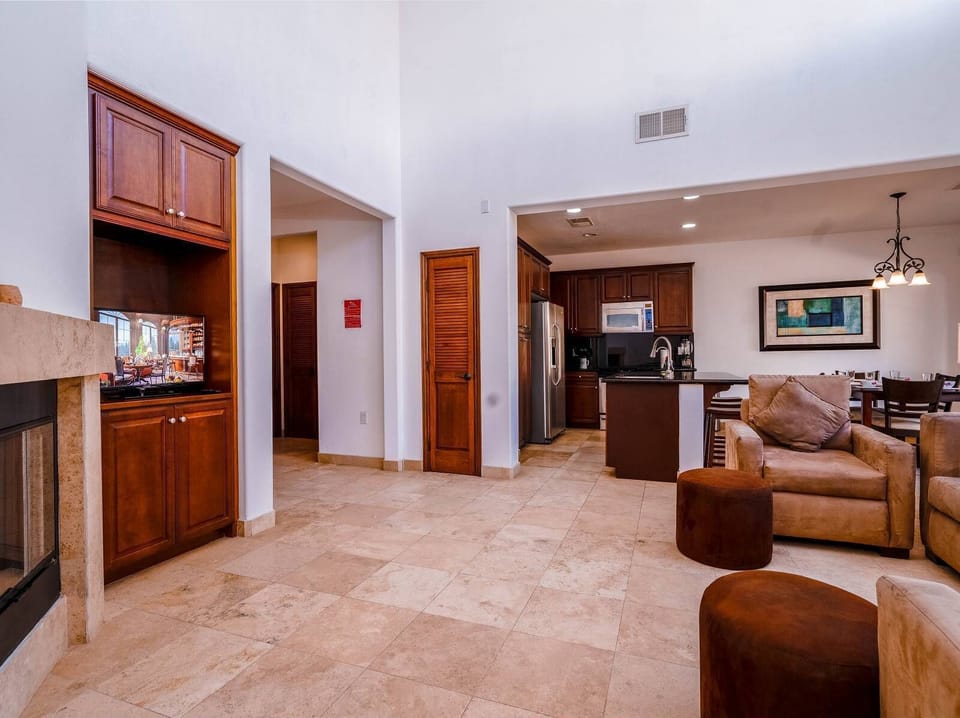 Condo 571 in El Dorado Ranch, San Felipe rental property - living room to kitchen