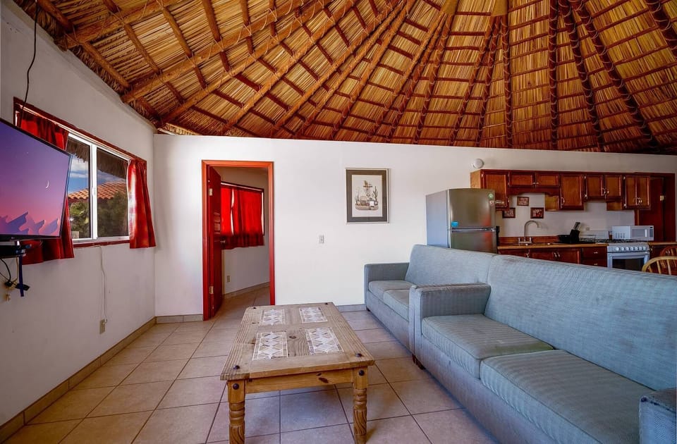 Beach House Palapa in Beach Resort Percebu, San Felipe Baja MX - living room side