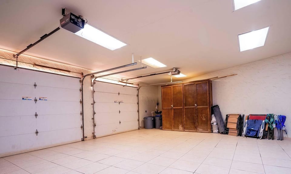 Secure garage parking at Serenity by the Sea in San Felipe BC MX — keep your vehicle out of the sun.
