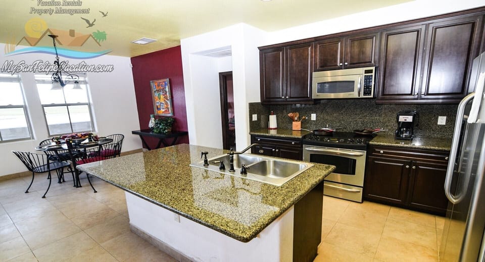 La Ventana del Mar San Felipe Baja Rental Condo 37-2 - Kitchen