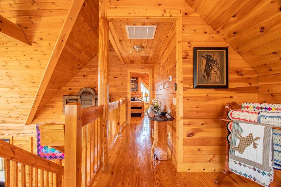 Upstairs hallway to master suite