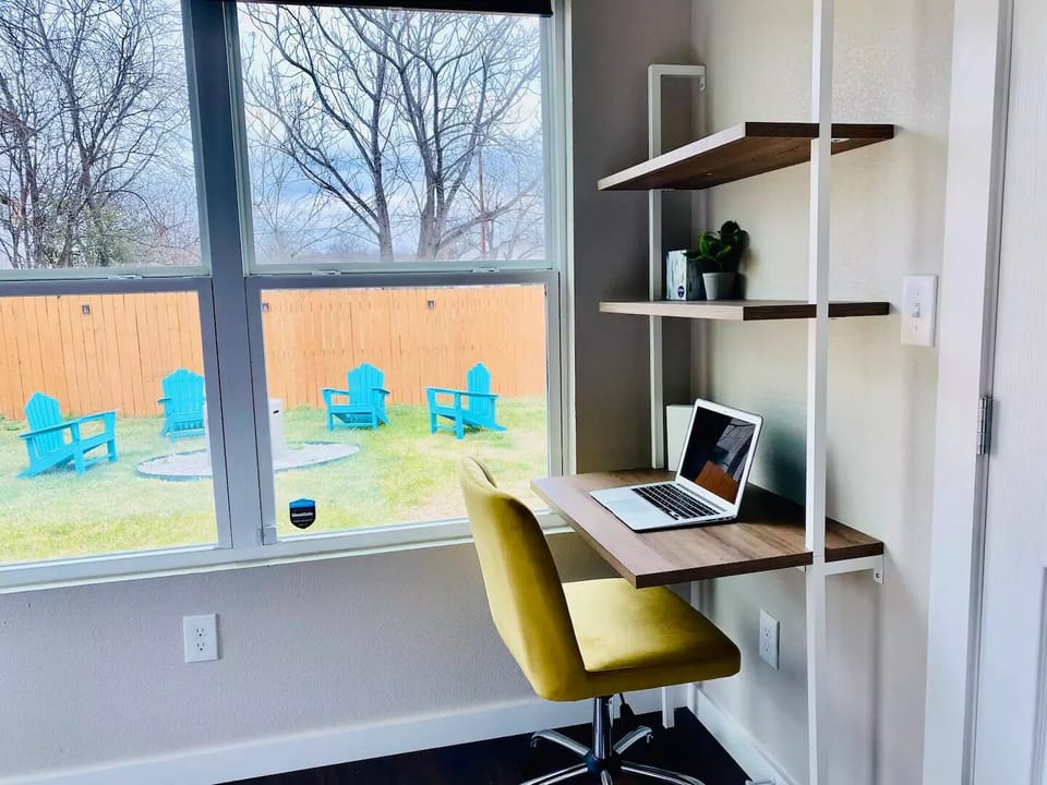 Office inside of master bedroom 
