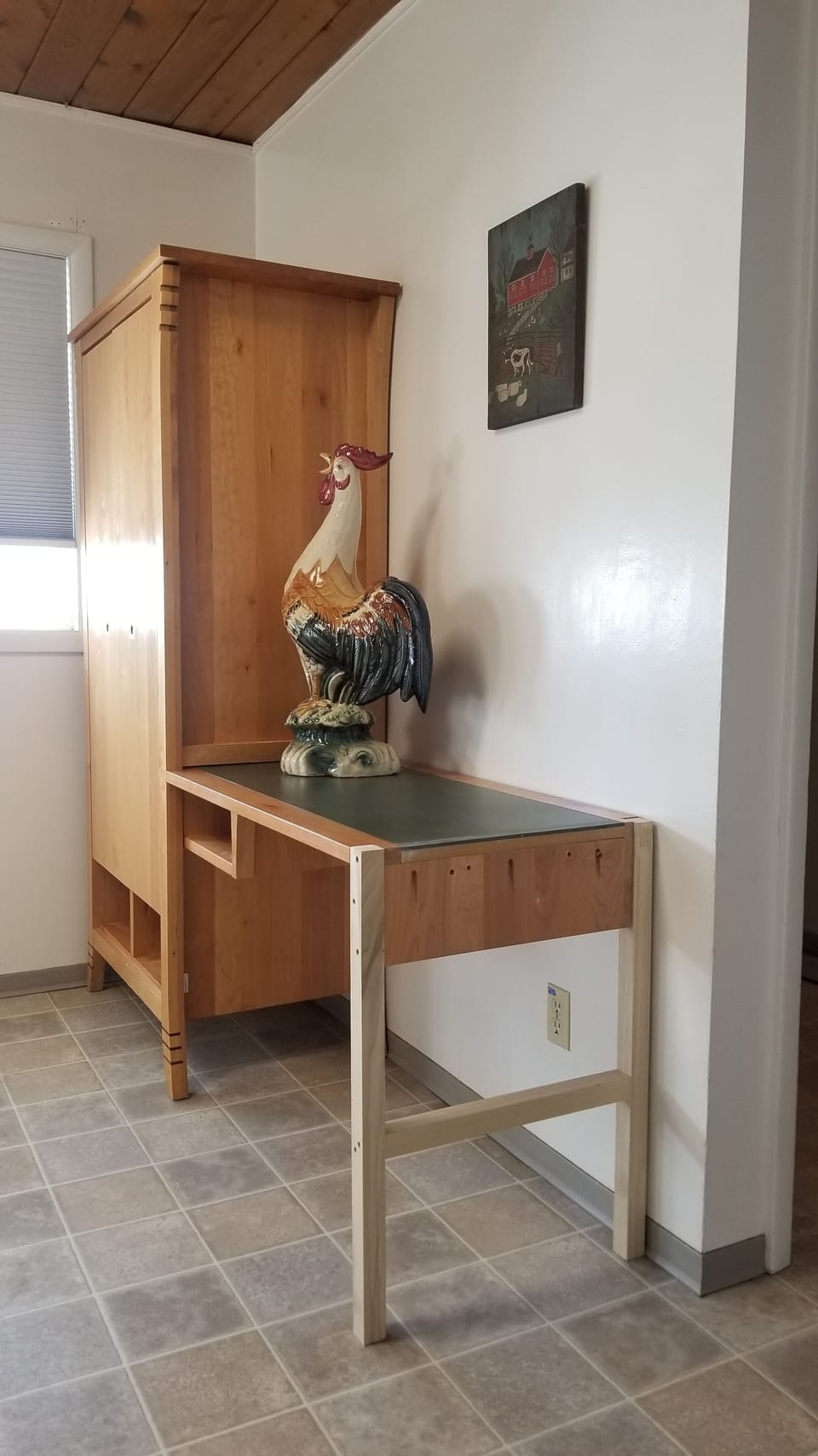 Laundry/utility room is huge and contains a desk for business as needed