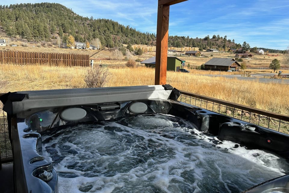 Relax in the Bubbling Hot Tub!