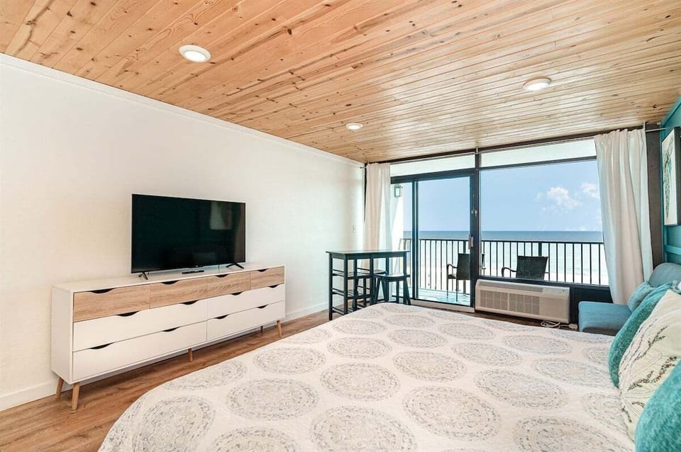 Relax in bed while watching while soaking in the view or catching up on your favorite shows.