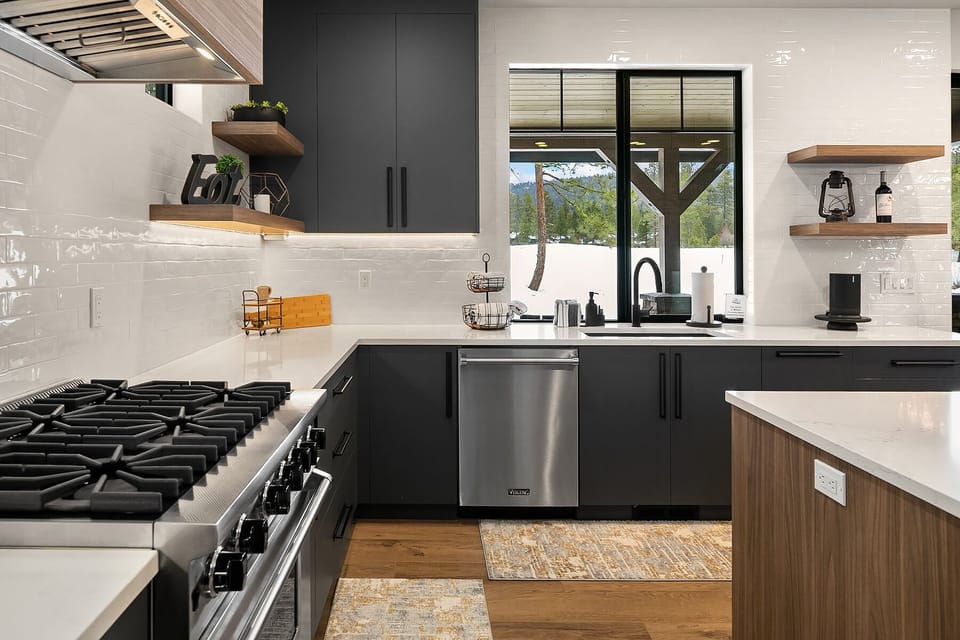 Park Place: - Stainless appliances and 6 burner gas cooktop.