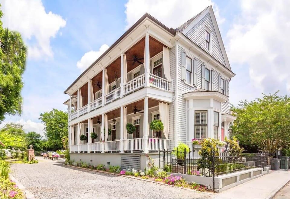 Cottage is located behind this Charleston Victorian home!