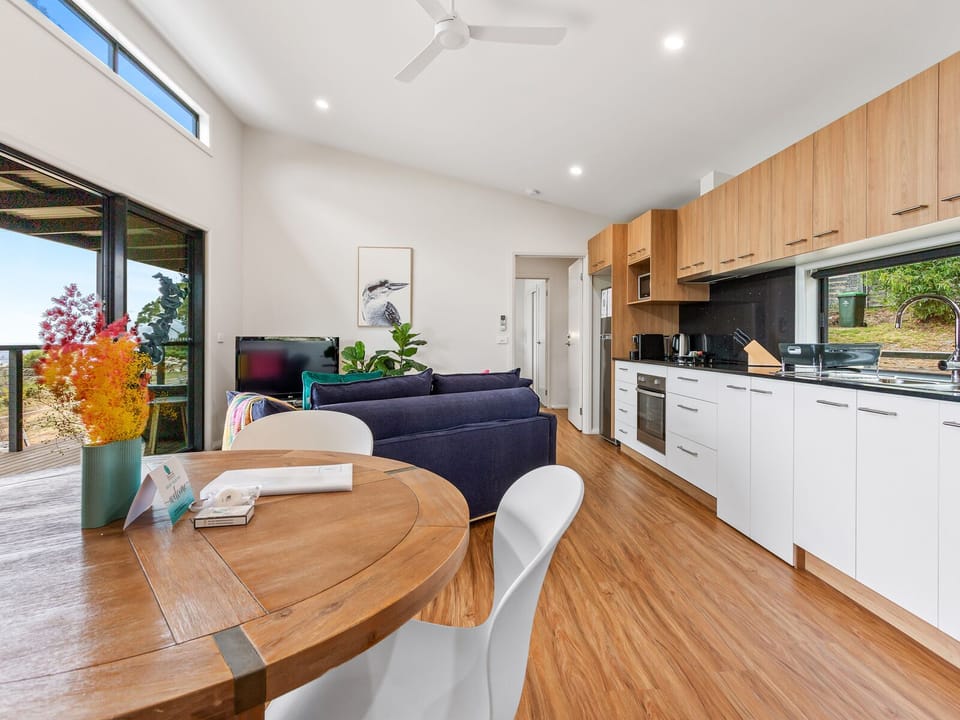 Open plan living and kitchen area