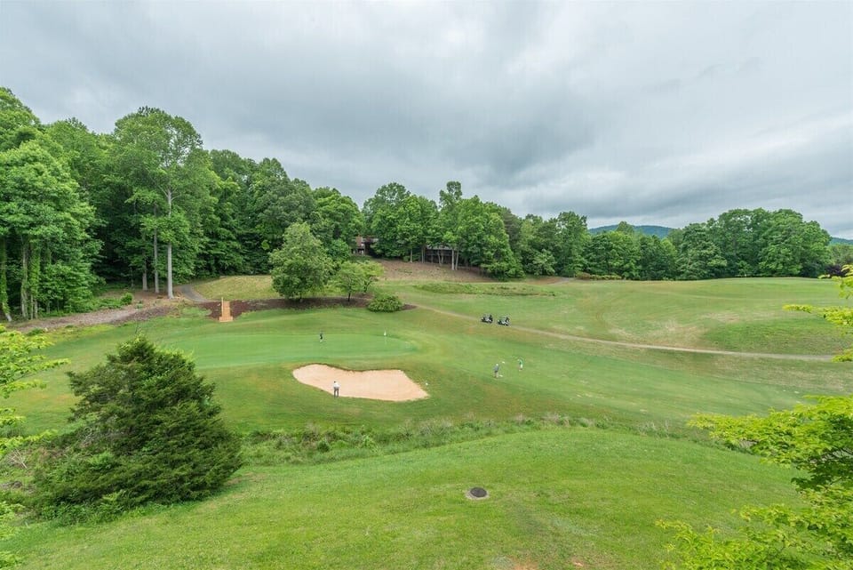 Balcony overlooks Apple Valley Golf Course