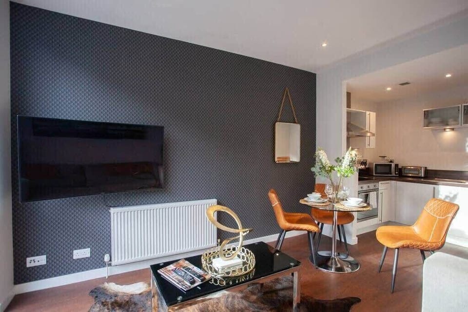Flat screen TV for entertainment in the lounge