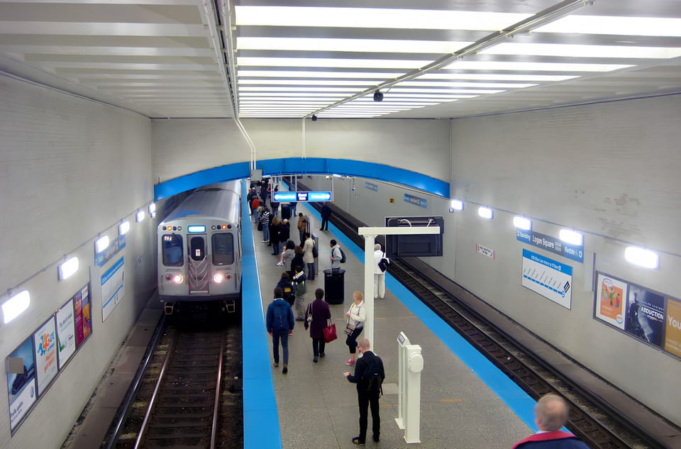 Easily get to and from ORD airport or downtown/loop with the blue line "L".