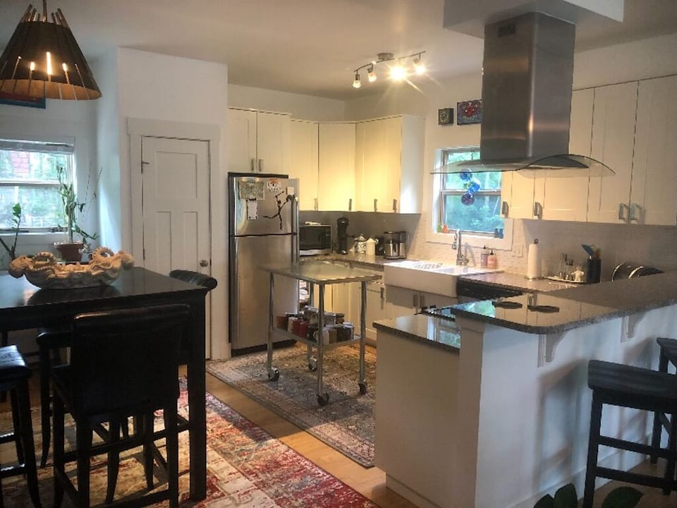 dining area and kitchen