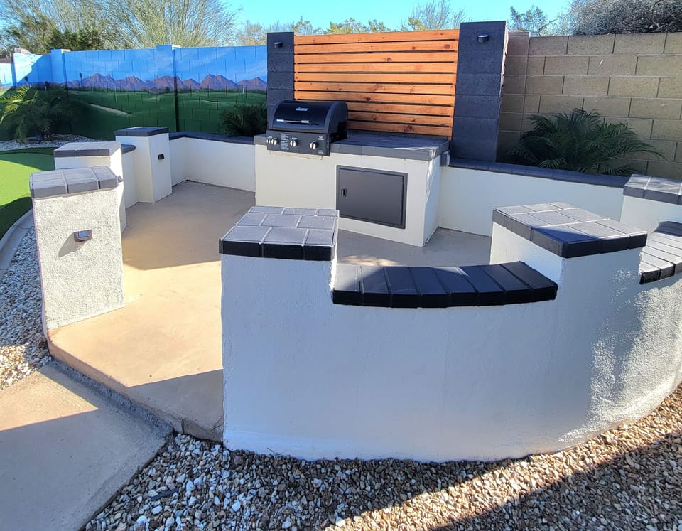 BBQ grill area